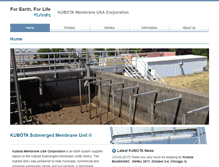 Tablet Screenshot of kubota-membrane.com